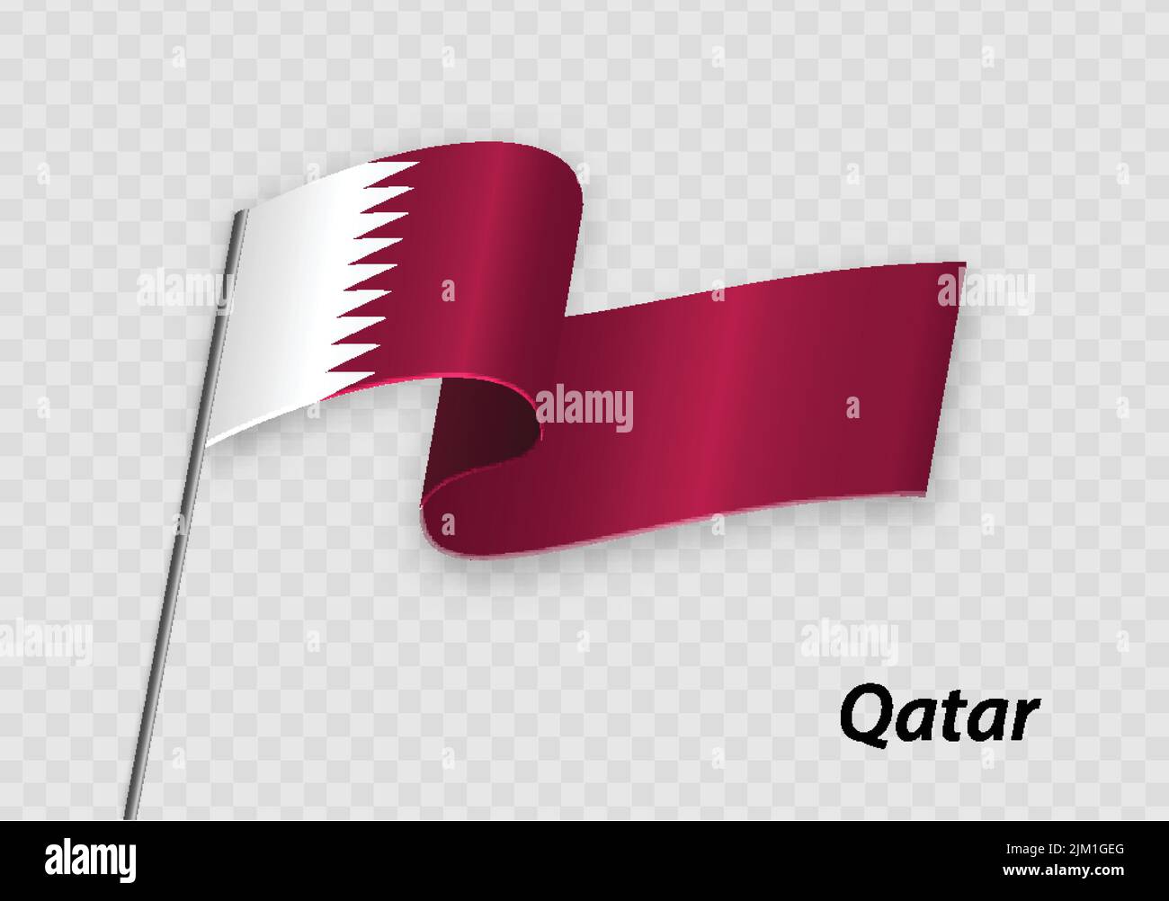 Clean qatar flag hi-res stock photography and images - Alamy