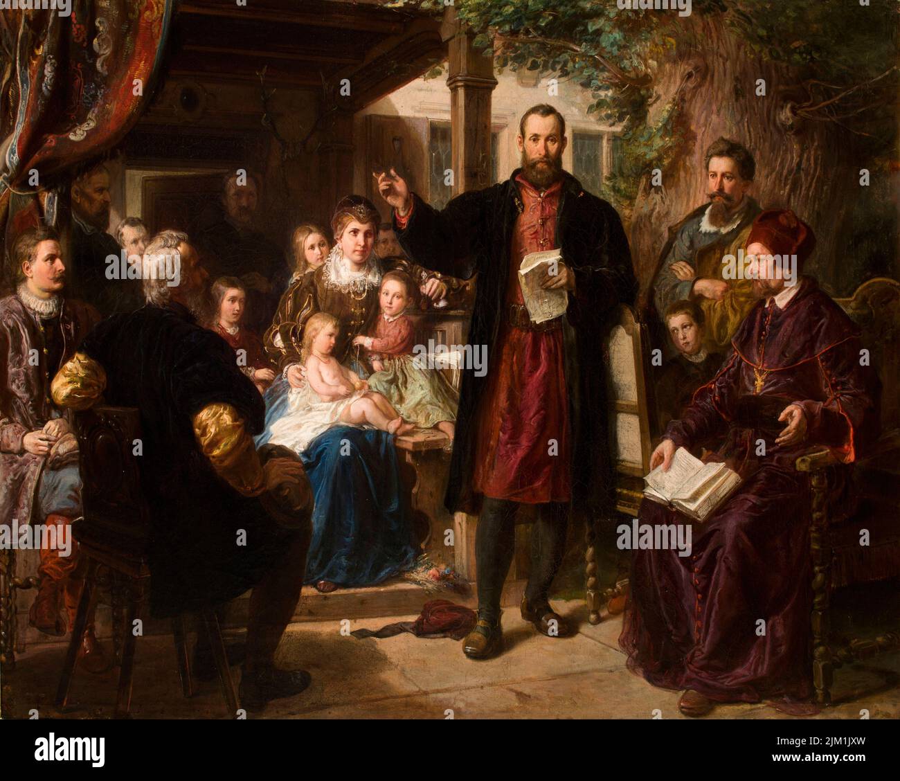 Jan Kochanowski at Czarnolas Reading the Translation of the "Psalms