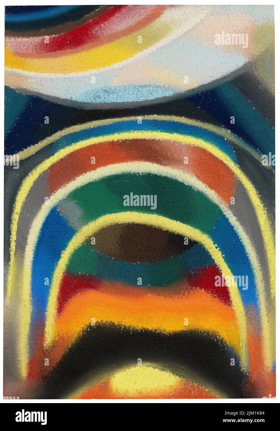 Circles of Light (Cosmic Rainbow). Museum: PRIVATE COLLECTION. Author: OTTO FREUNDLICH. Stock Photo