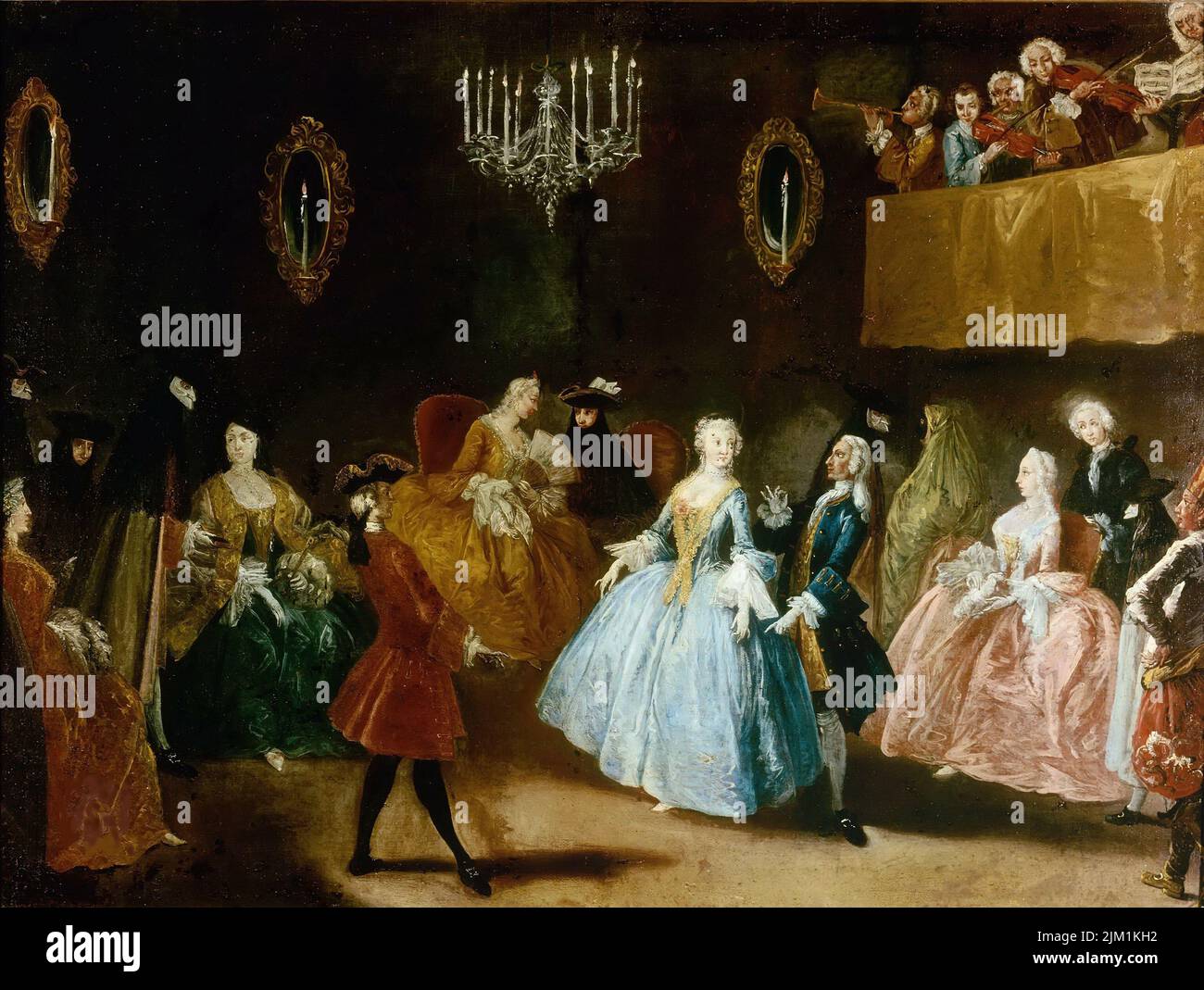 The Dance. Museum: PRIVATE COLLECTION. Author: PIETRO LONGHI. Stock Photo