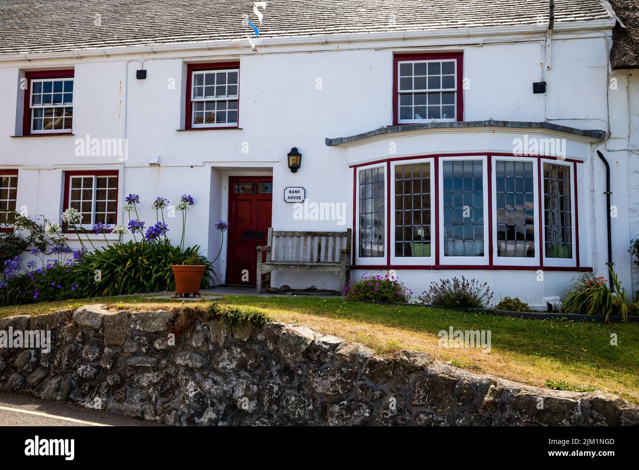 A house in Coverack, Cornwall,UK Stock Photo