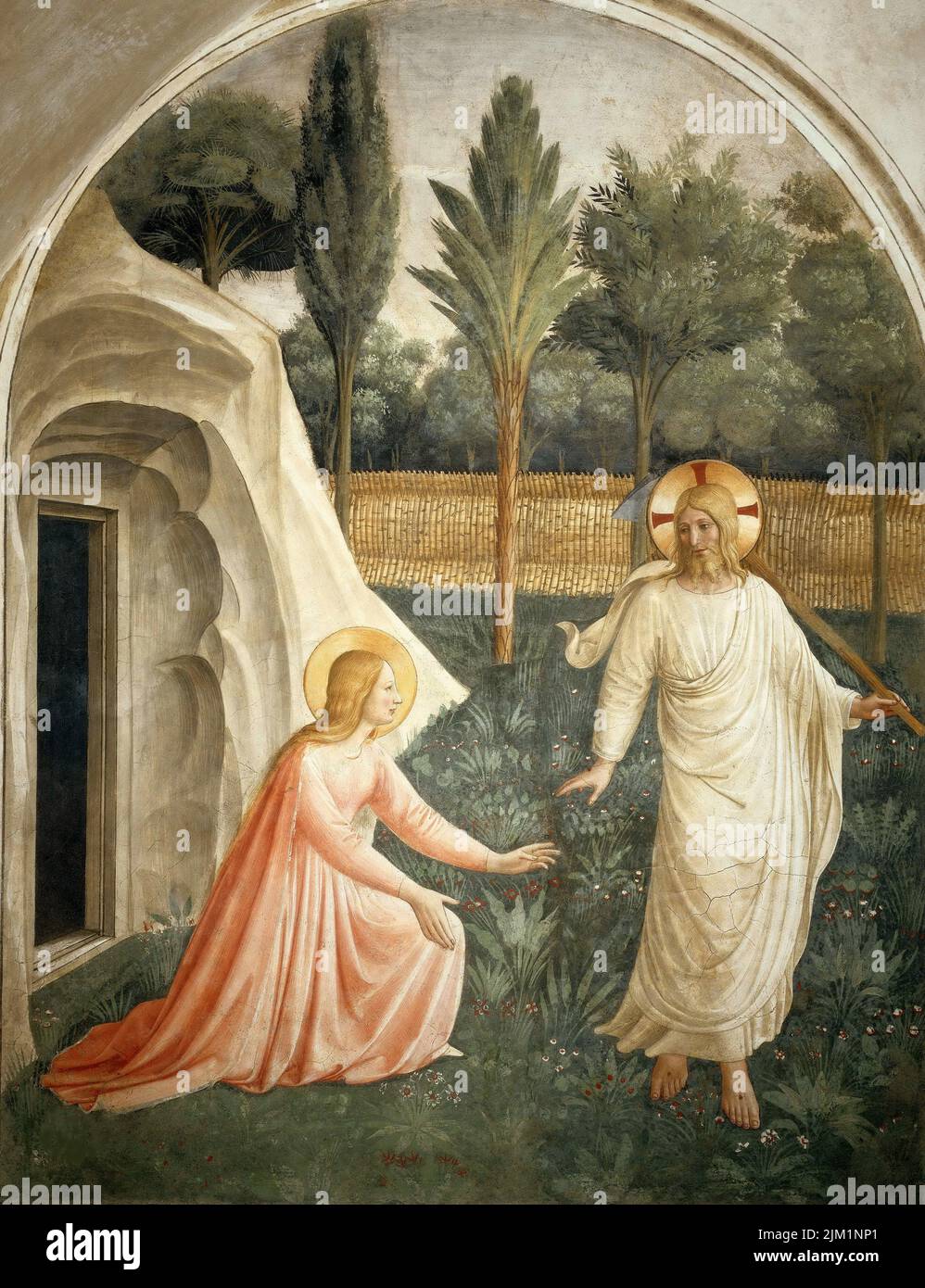 Noli me tangere. Museum: San Marco, Florence. Author: FRA ANGELICO. Stock Photo