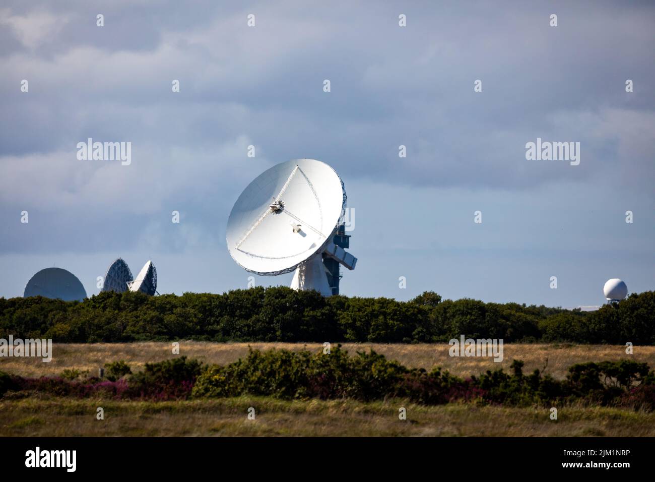 Goonhilly Satellite Earth Station in Cornwall Stock Photo
