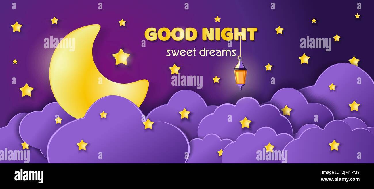 Good night and sweet dreams background design Stock Vector Image & Art