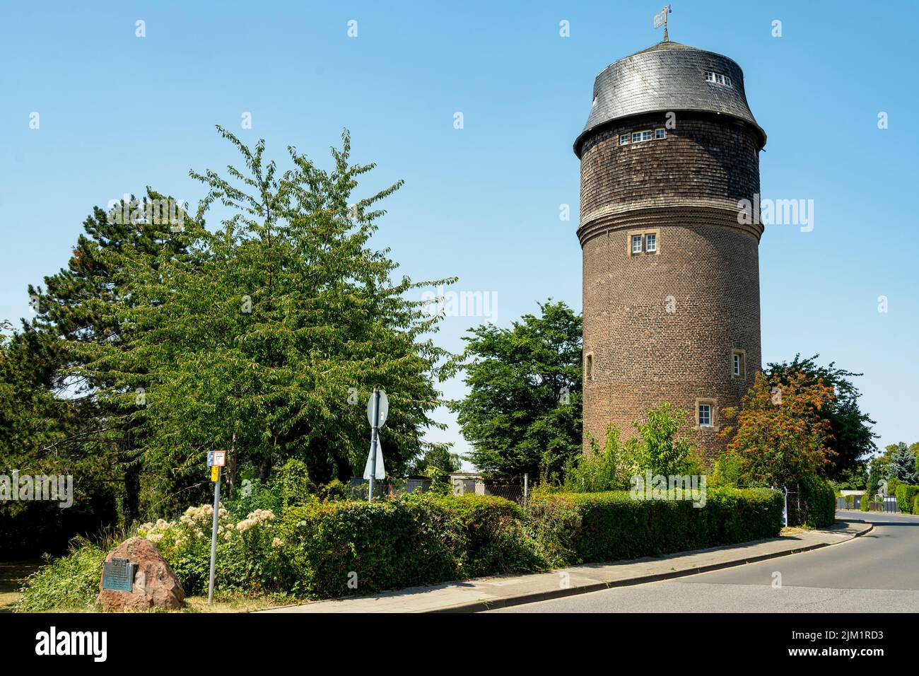 Deutschland, NRW, Kreis Düren, Merzenich, Wasserturm Stock Photo