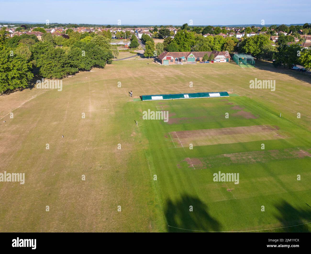 burgess hill cricket club in st johns park burgess hill west sussex Stock Photo