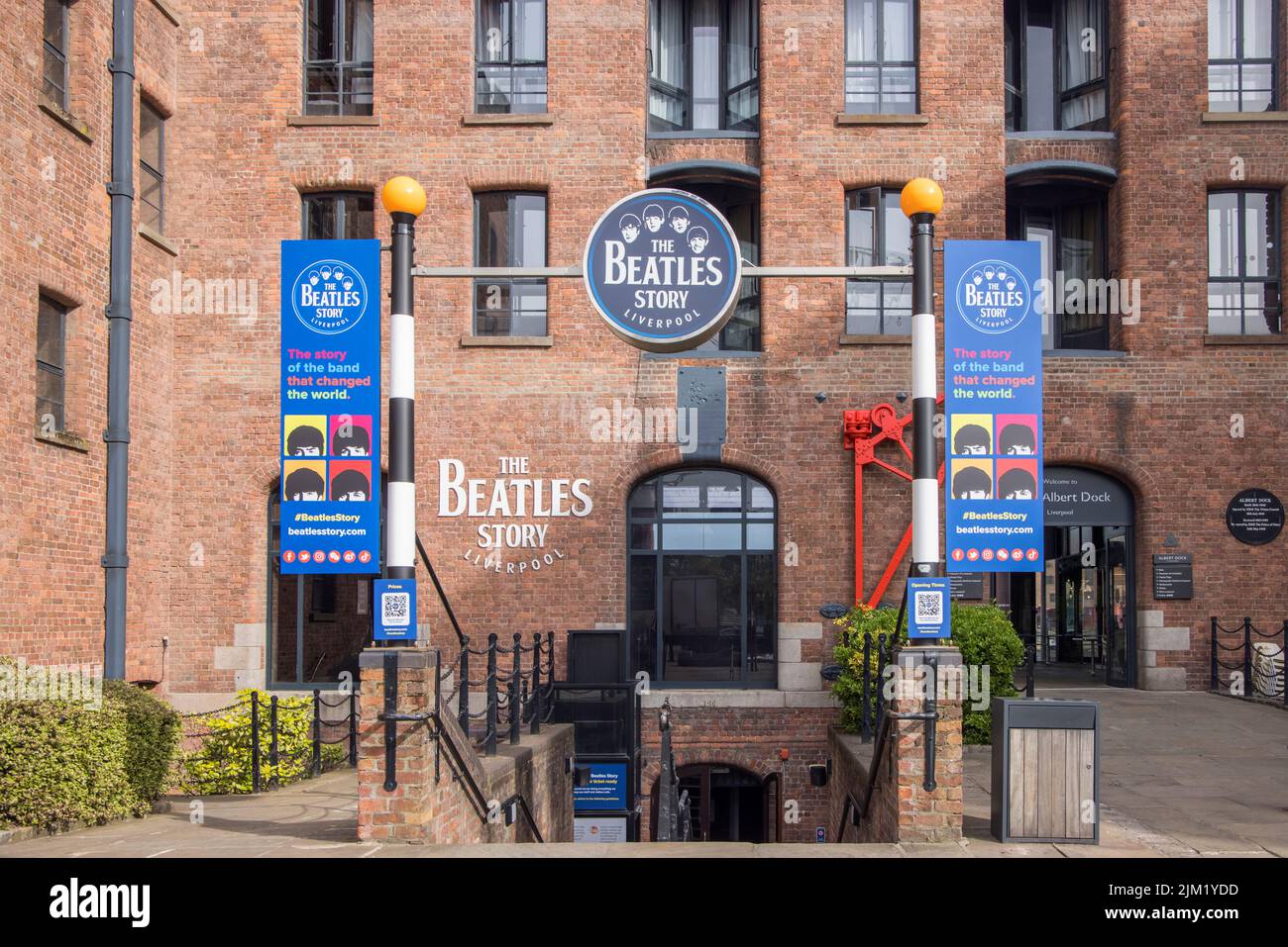 the beatles story on the waterfront in albert dock liverpool merseyside Stock Photo