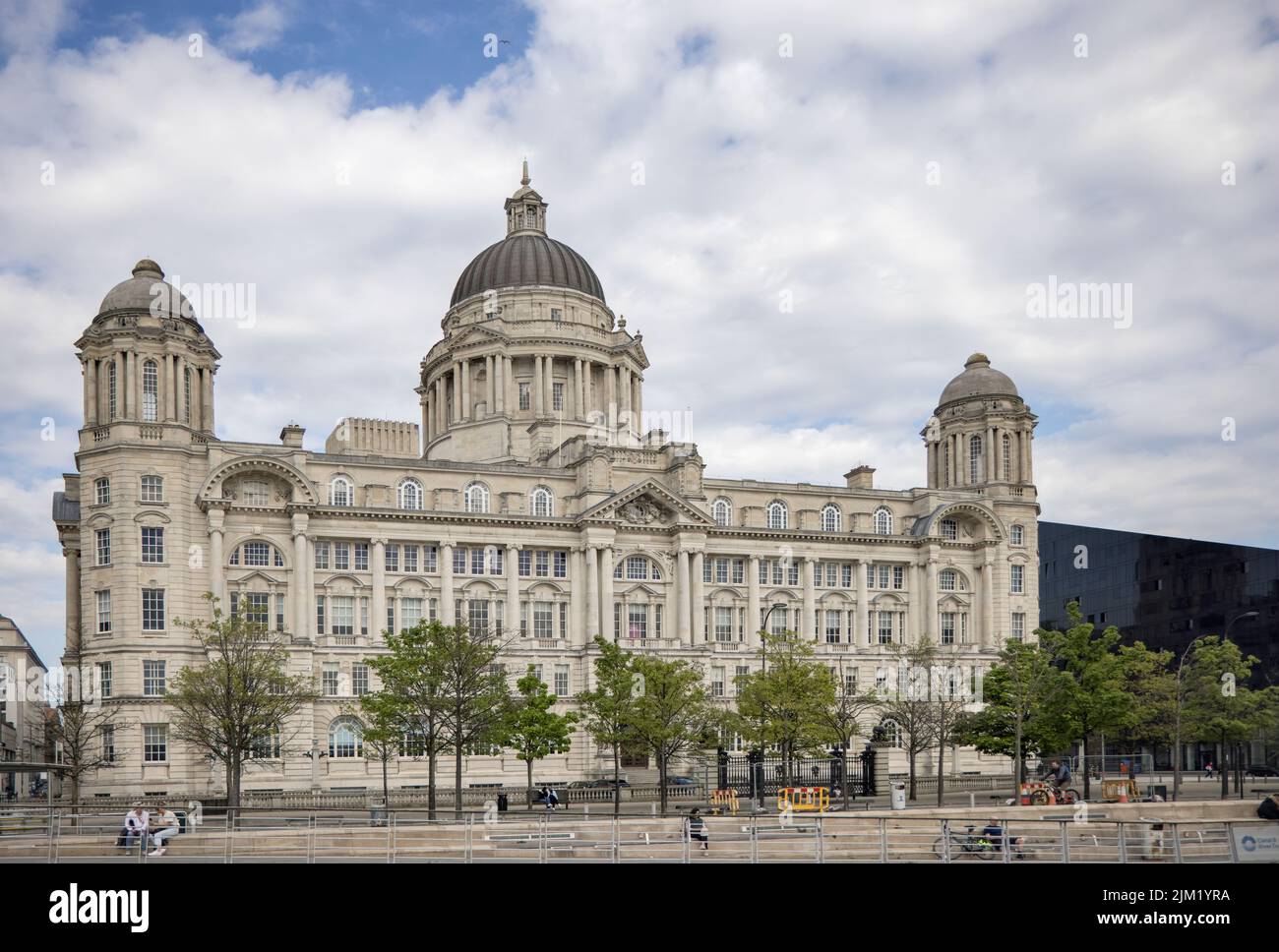 the port of liverpool authority building at pier head liverpool merseyside is a unesco world heritage site Stock Photo