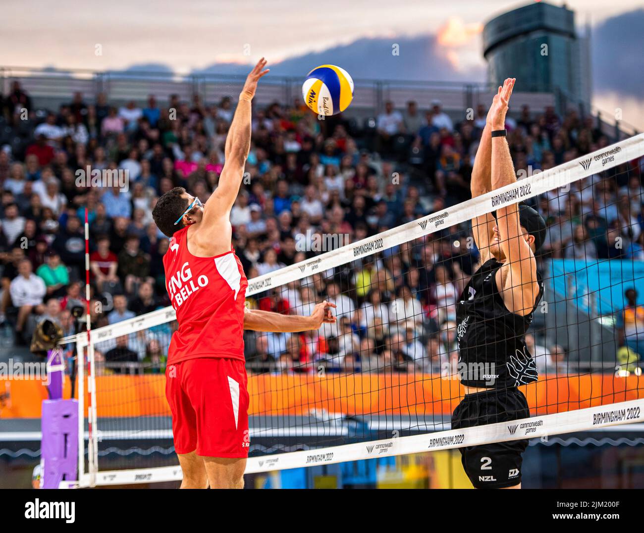 BIRMINGHAM, UNITED KINGDOM. 03rd Aug, 2022. Joaquin Bello (ENG) (left