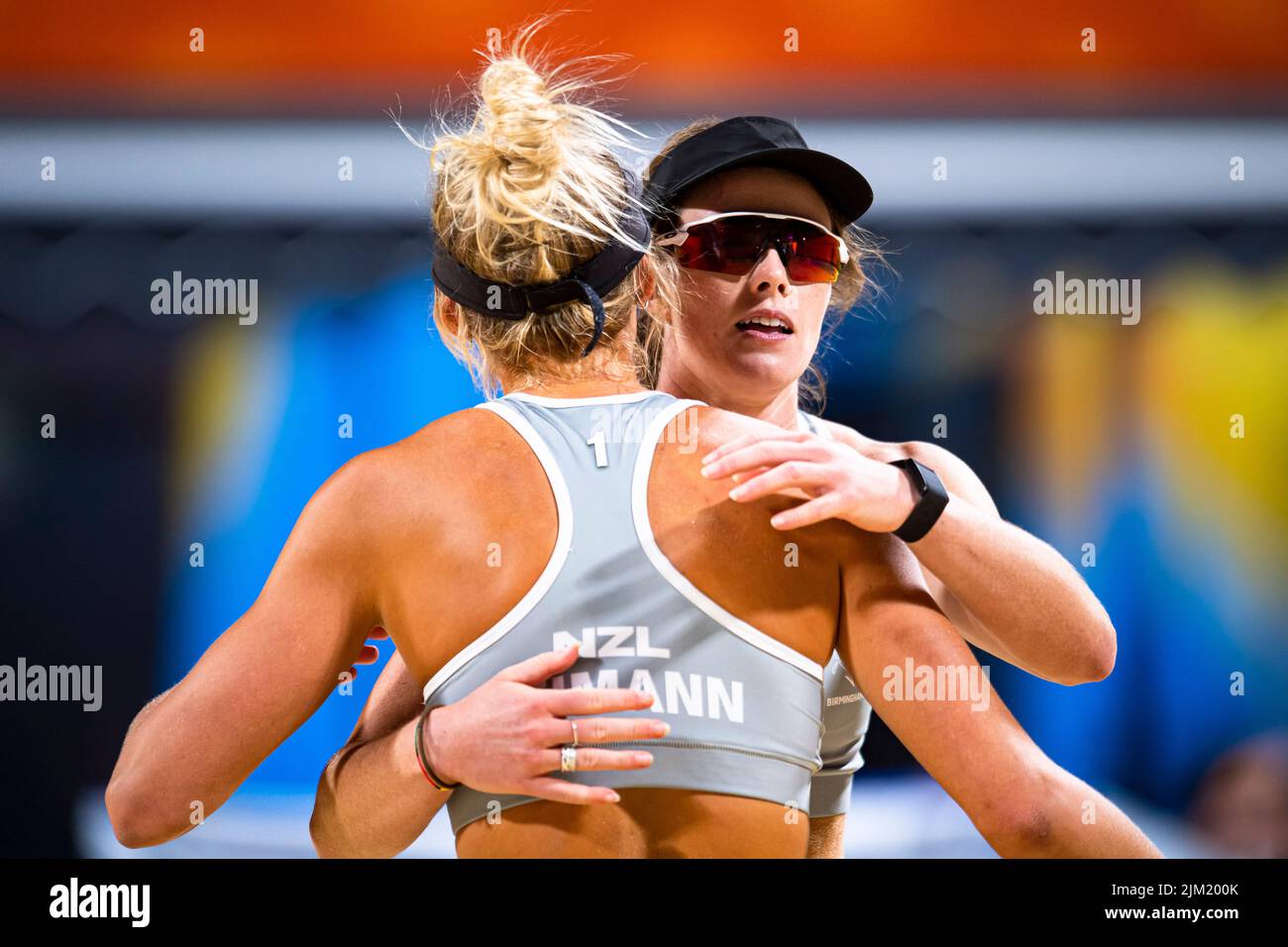 BIRMINGHAM, UNITED KINGDOM. 03rd Aug, 2022. Alice Zeimann (front) and