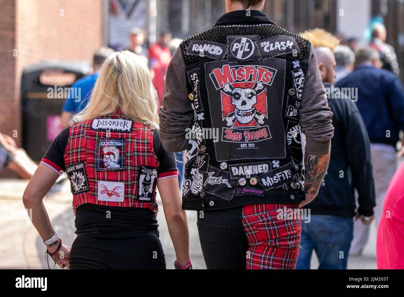 Blackpool Lancashire Uk 4th Aug 2022 The Punk Subculture Ideologies Fashion With Mohican
