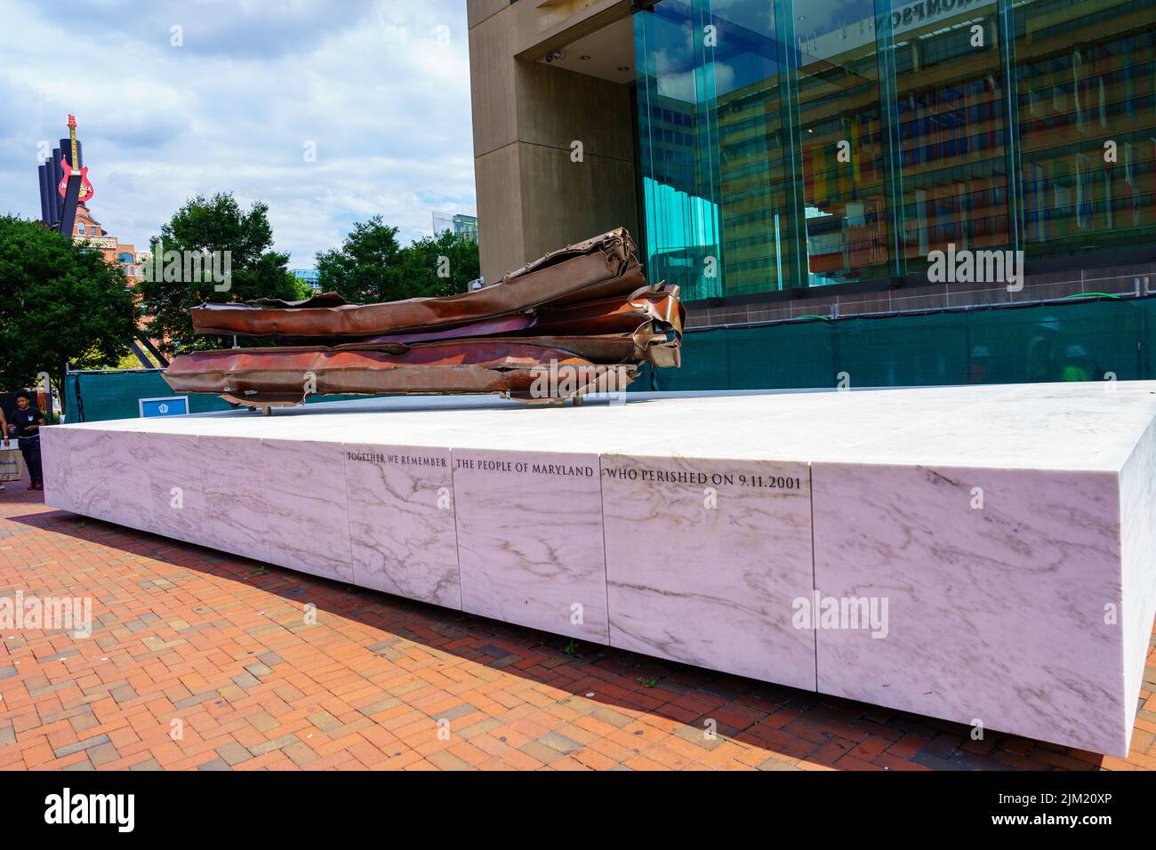 Baltimore, MD, USA – August 2, 2022: Baltimore 911 Memorial at Inner ...