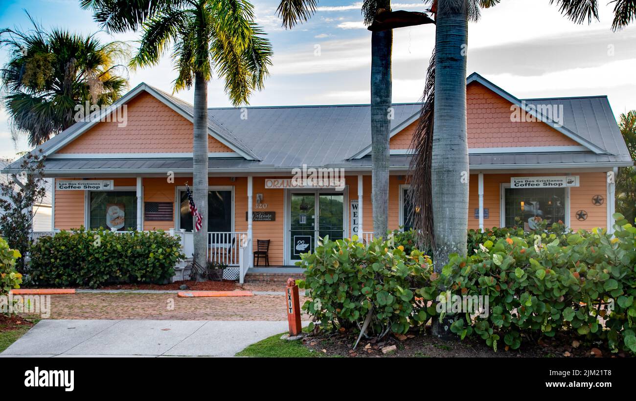 Quaint and colorful retail business in downtown Punta Gorda, Florida