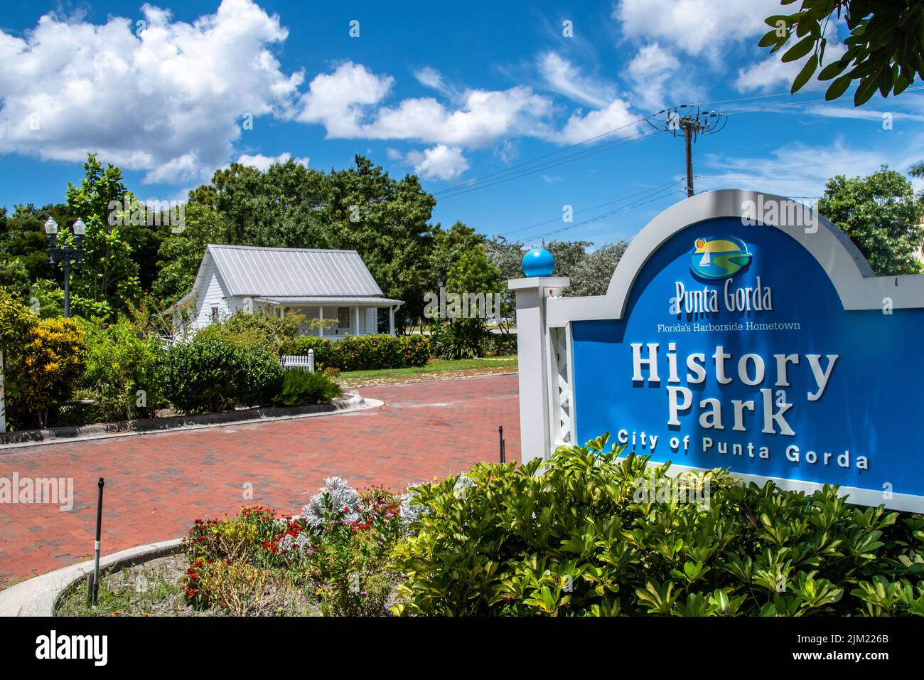History Park and Butterfly Garden in Punta Gorda, Florida, Charlotte County in Southwest Florida near the Peace River, Gulf Coast. Stock Photo