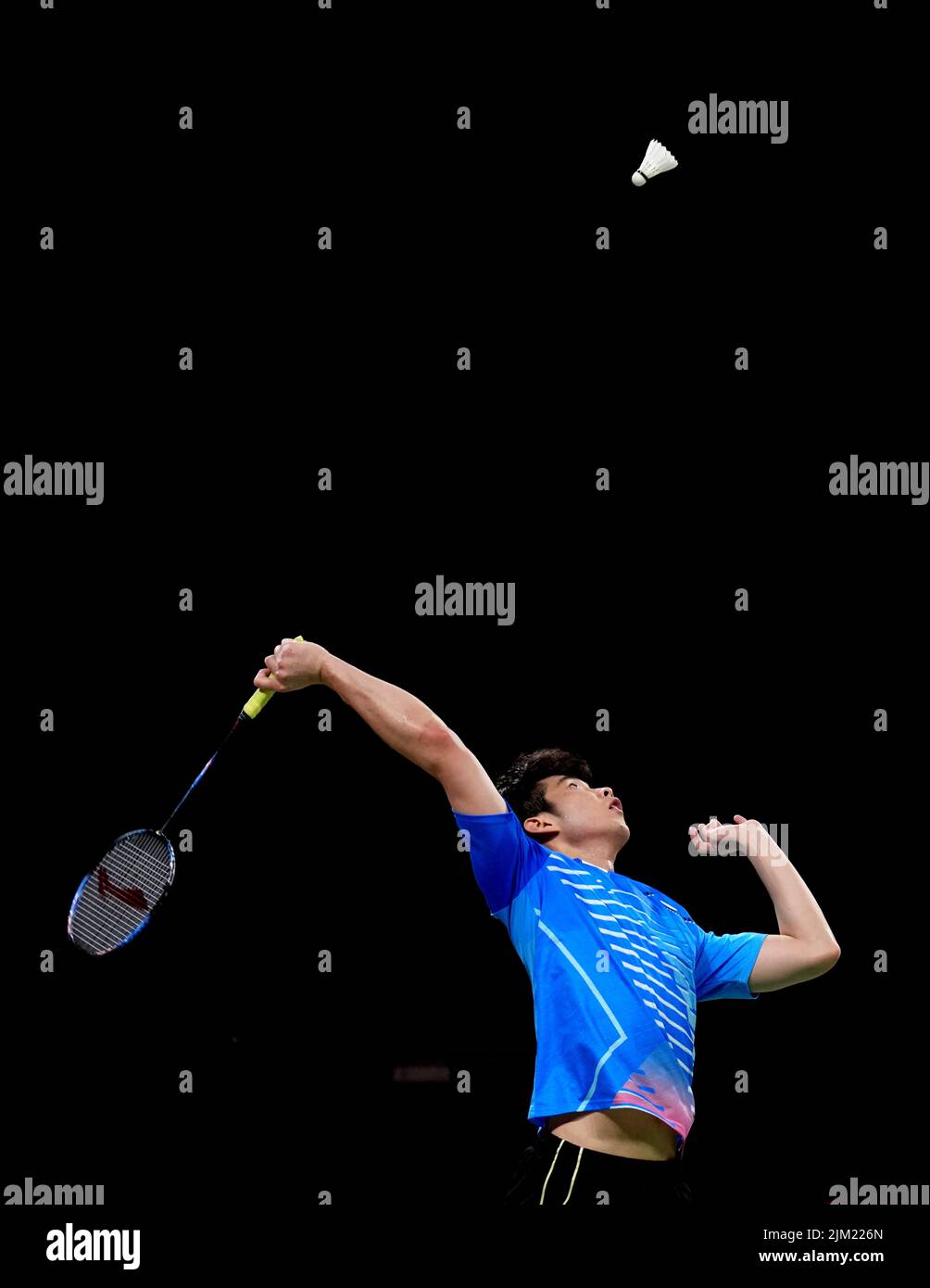 Singapore's Kean Yew Loh during his match against South Africa's Robert Summers at The NEC on day seven of the 2022 Commonwealth Games in Birmingham. Picture date: Thursday August 4, 2022. Stock Photo