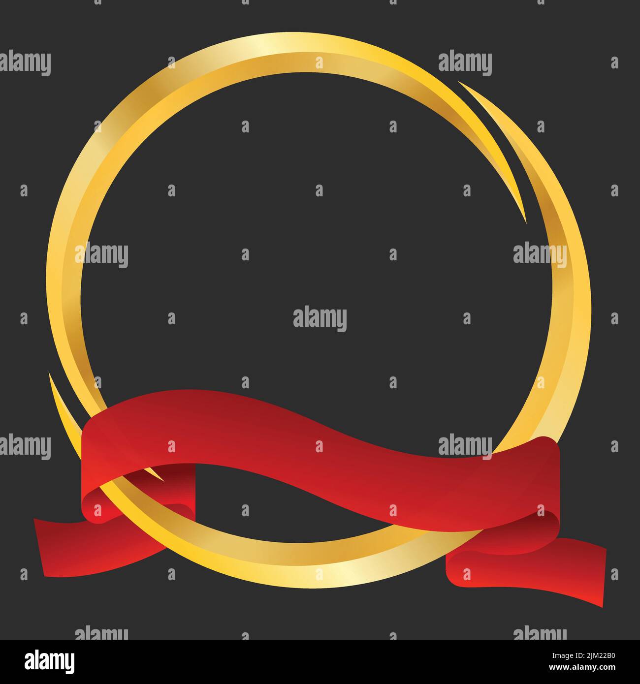 Red ribbon on black Stock Vector Images - Alamy
