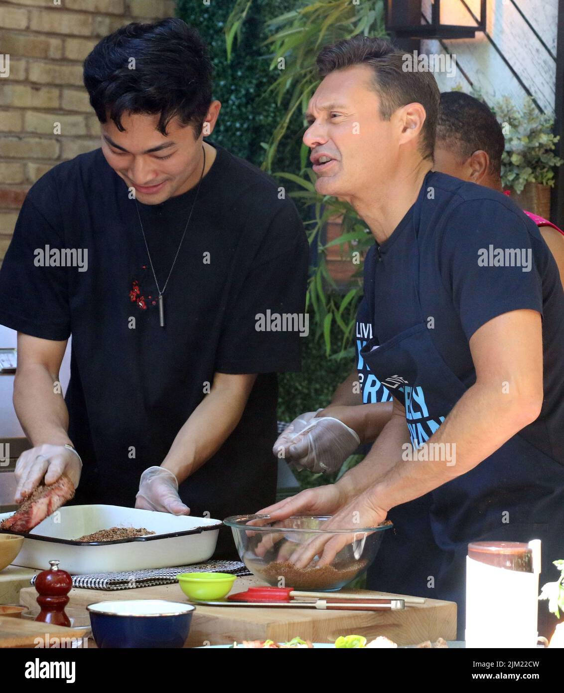 New York, NY, USA. 03rd Aug, 2022. Ryan Seacrest on the set of Live