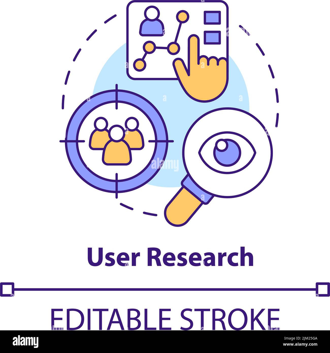 User research concept icon Stock Vector Image & Art - Alamy