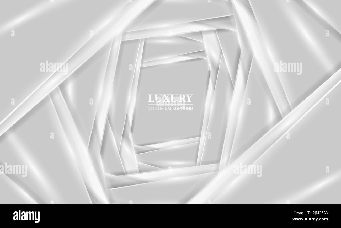 Abstract silver luxury background with elegant glowing lines and design ...