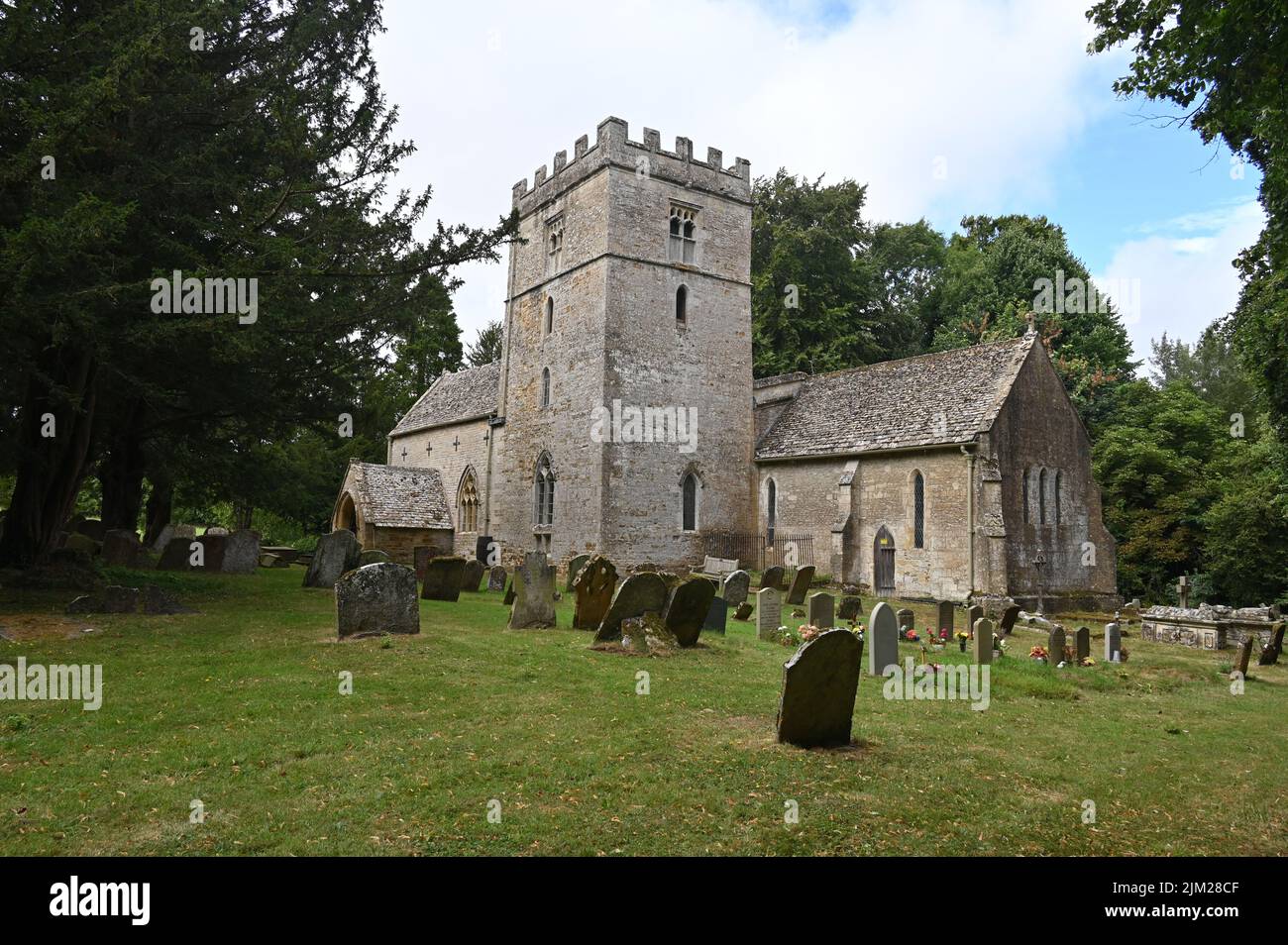 St Nicholas Church, Lower Oddington, Gloucestershire Stock Photo