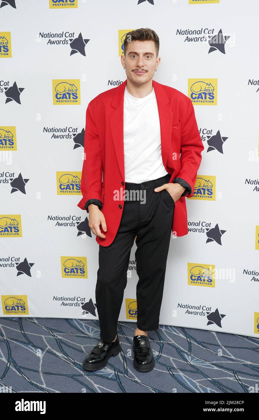 Riyadh Khalaf attending the National Cat Awards at the Savoy Hotel, London. Picture date: Thursday August 4, 2022. Stock Photo