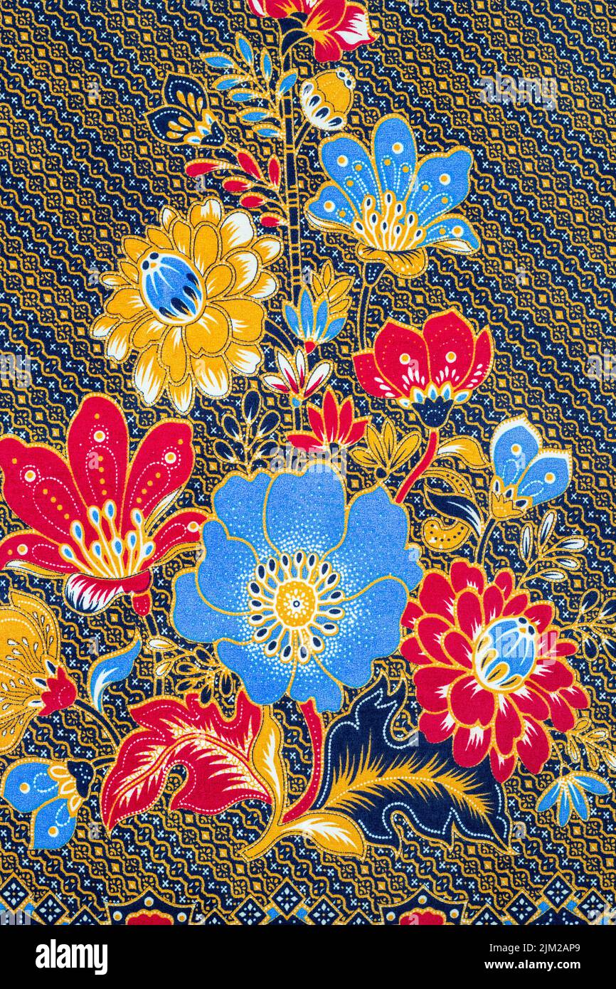 Batik sarong pattern background in Thailand, traditional batik sarong ...