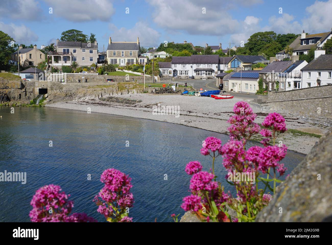 Moelfre Village, Anglesey, North Wales, Great Britain Stock Photo Alamy