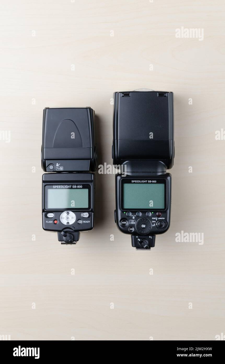 Nikon Speedlight SB800 and SB900 electronic flash units for SLR and