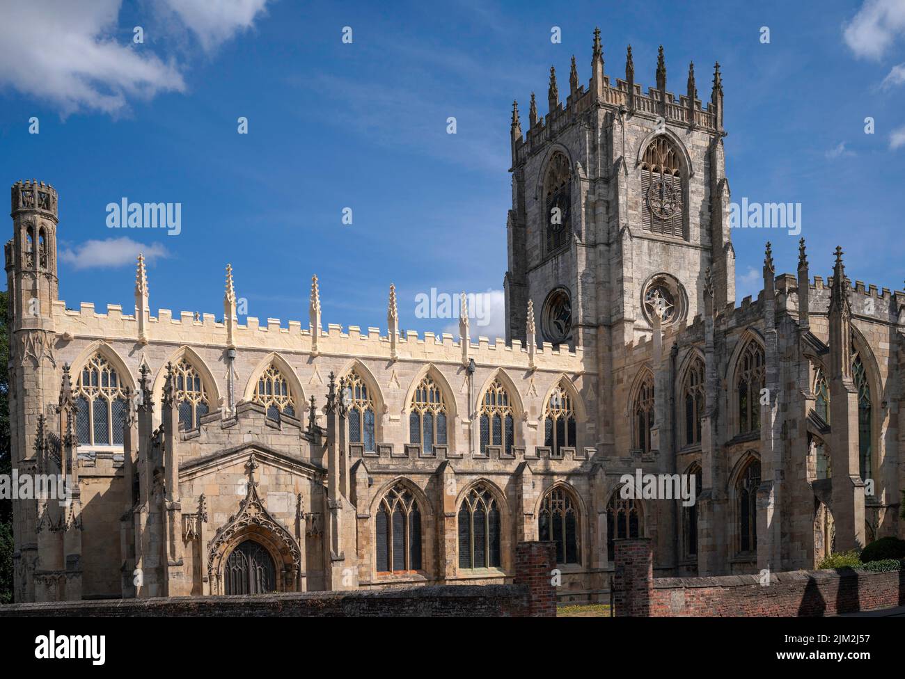 St Mary's church on a bright summer morning in Beverley, Yorkshire, UK. Stock Photo