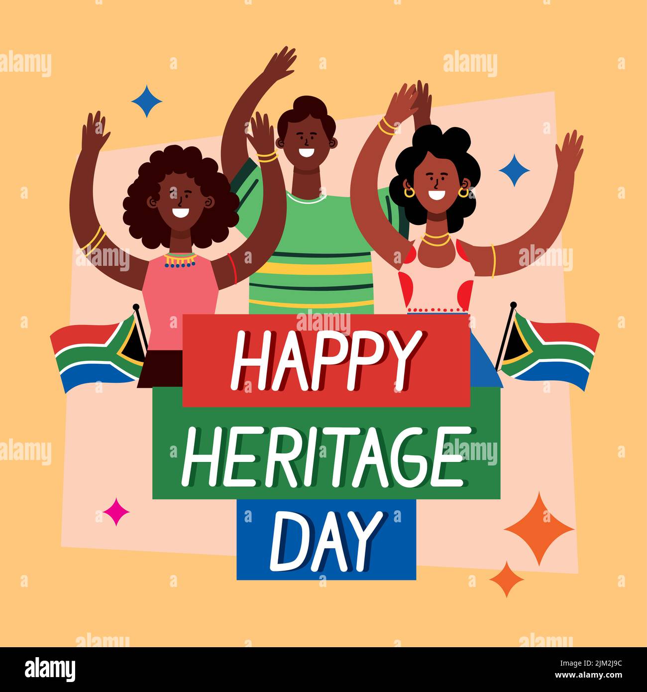 happy heritage day lettering with persons Stock Vector Image & Art Alamy