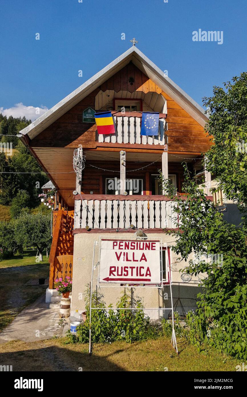 Romania, Transylvania, Albac, guest-house Stock Photo - Alamy