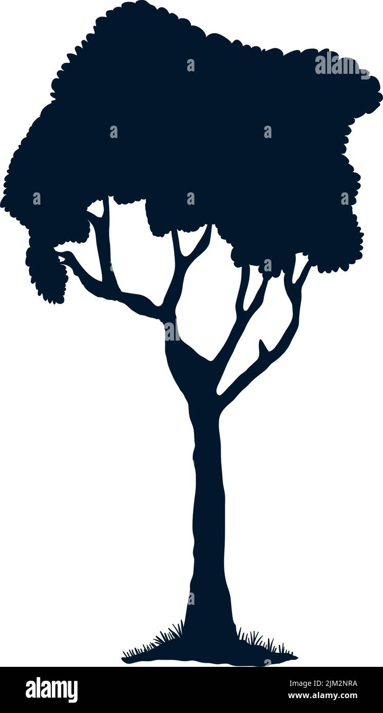 forest tree plant silhouette Stock Vector Image & Art - Alamy