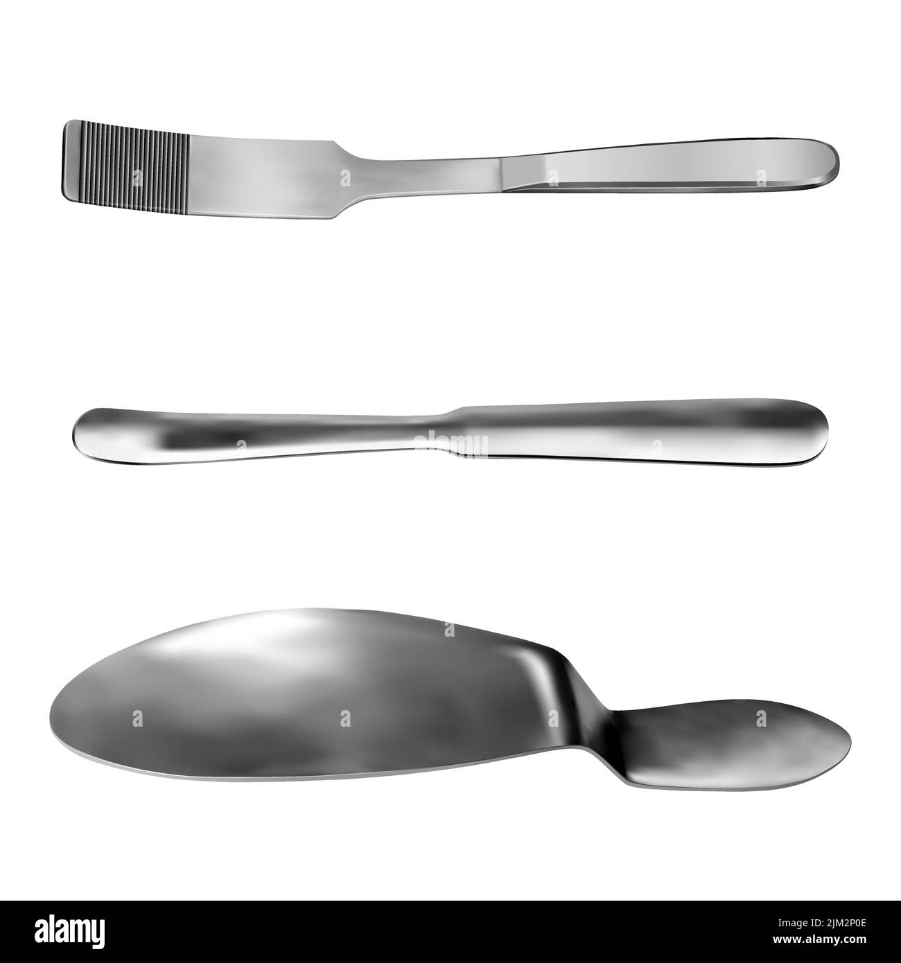 Set of surgical abdominal spatulas Kader Buyalsky Reverden. Special medical instruments for