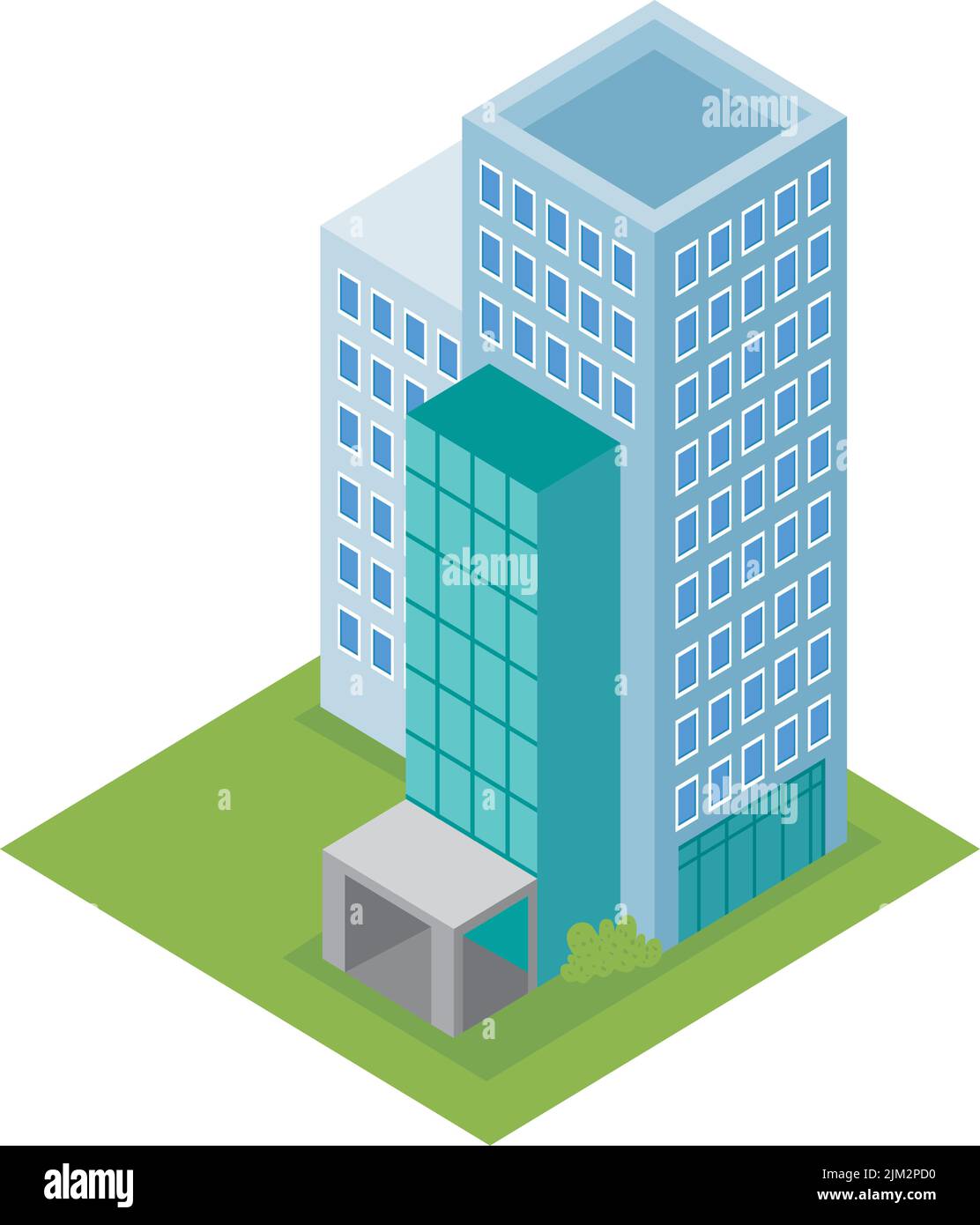 blue building isometric construction Stock Vector Image & Art - Alamy