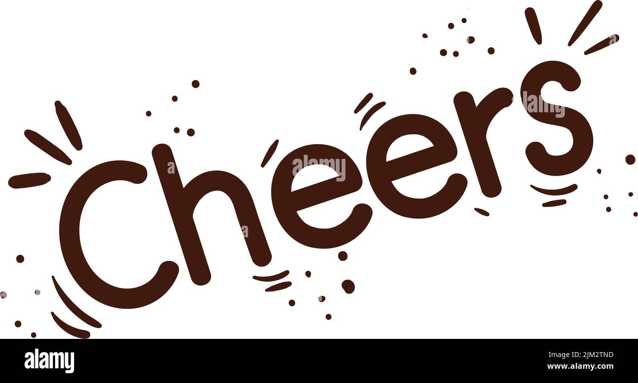 cheers lettering word Stock Vector Image & Art Alamy