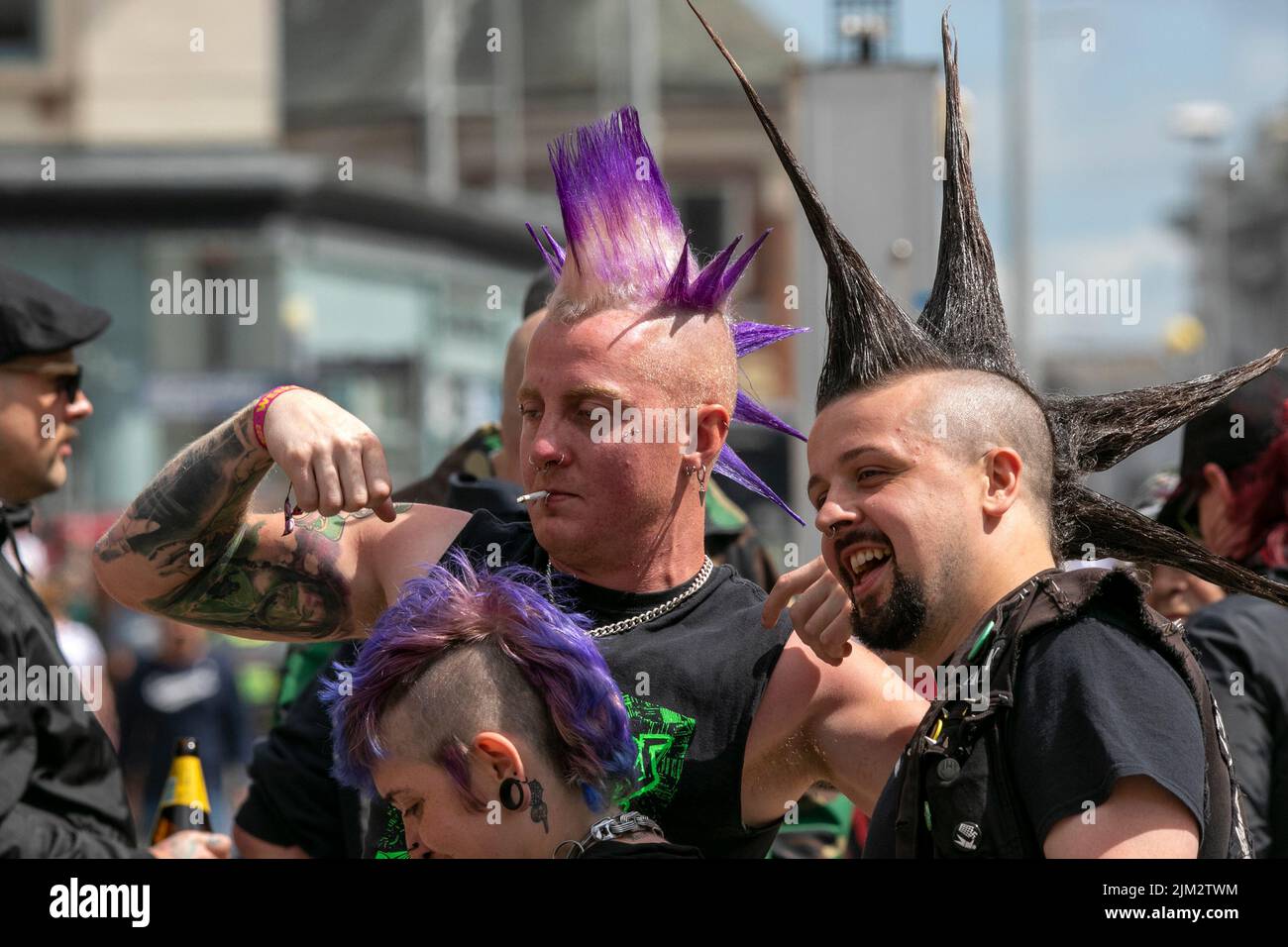 Punk Work Punks with safety pins hi-res stock photography and images - Alamy