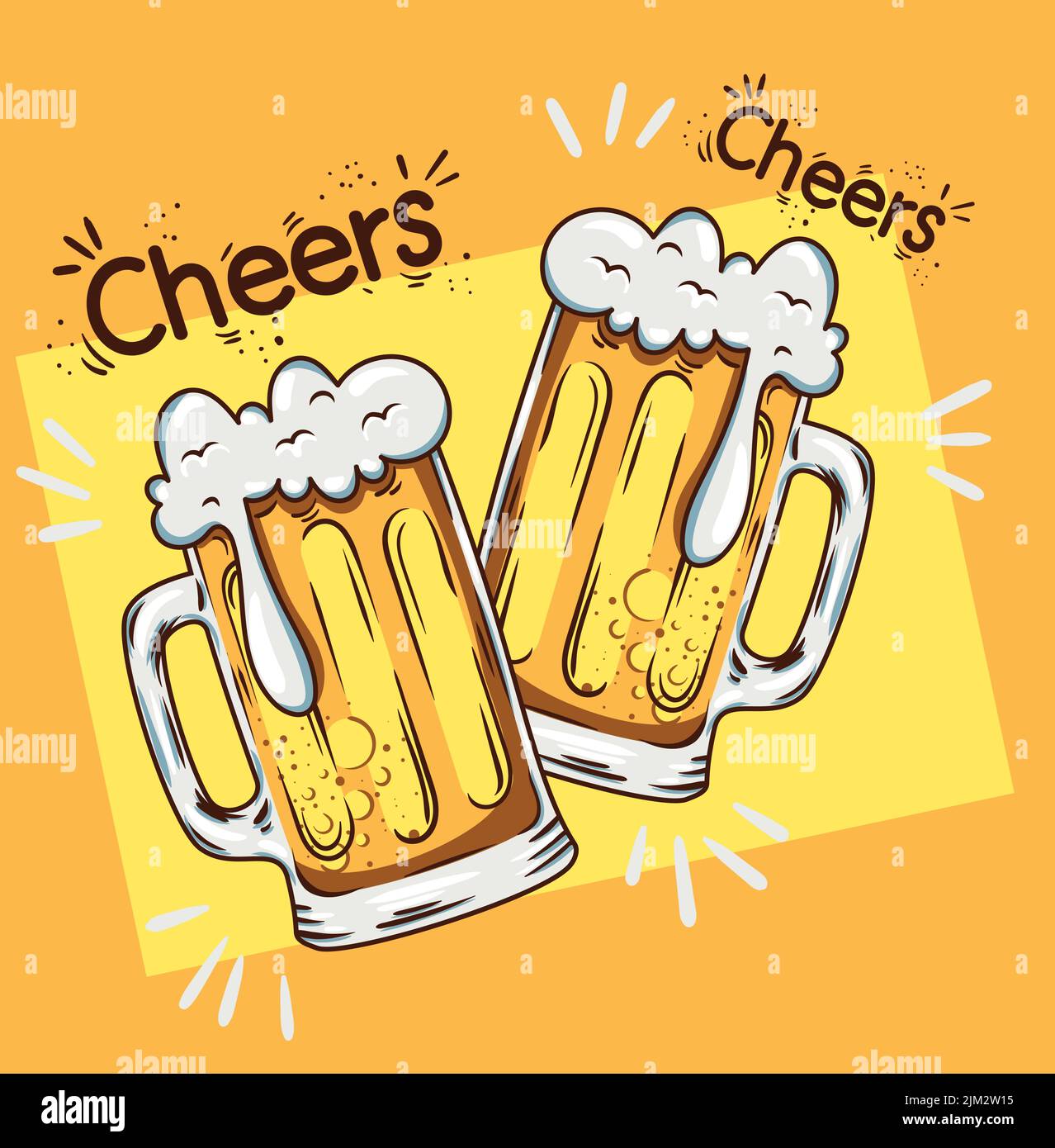beers mugs cheers Stock Vector Image & Art Alamy