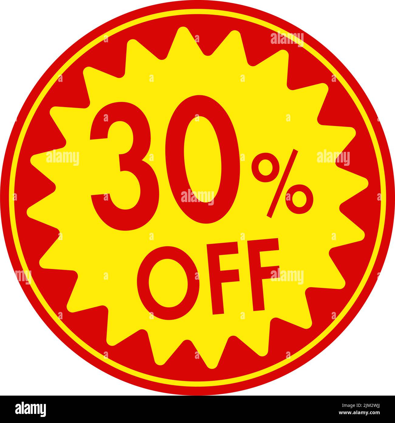 Sale label vector illustration | 30% off Stock Vector