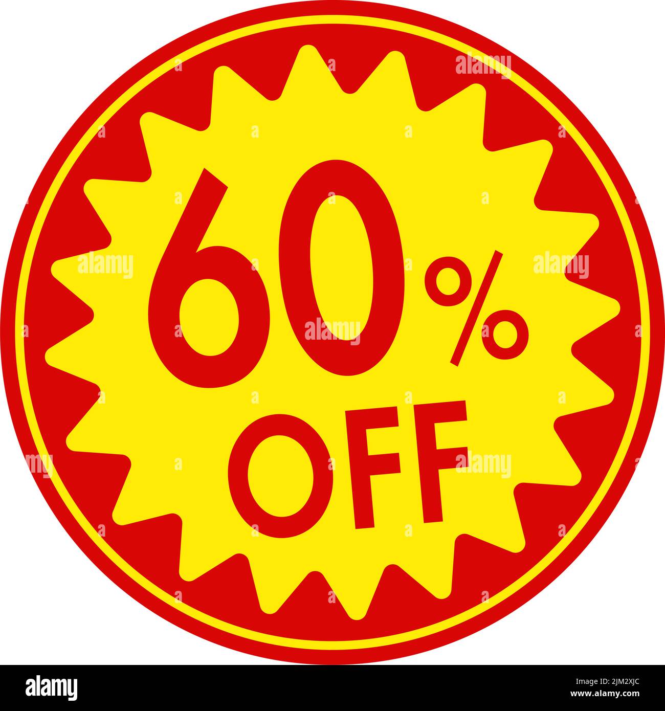 Sale label vector illustration | 60% off Stock Vector