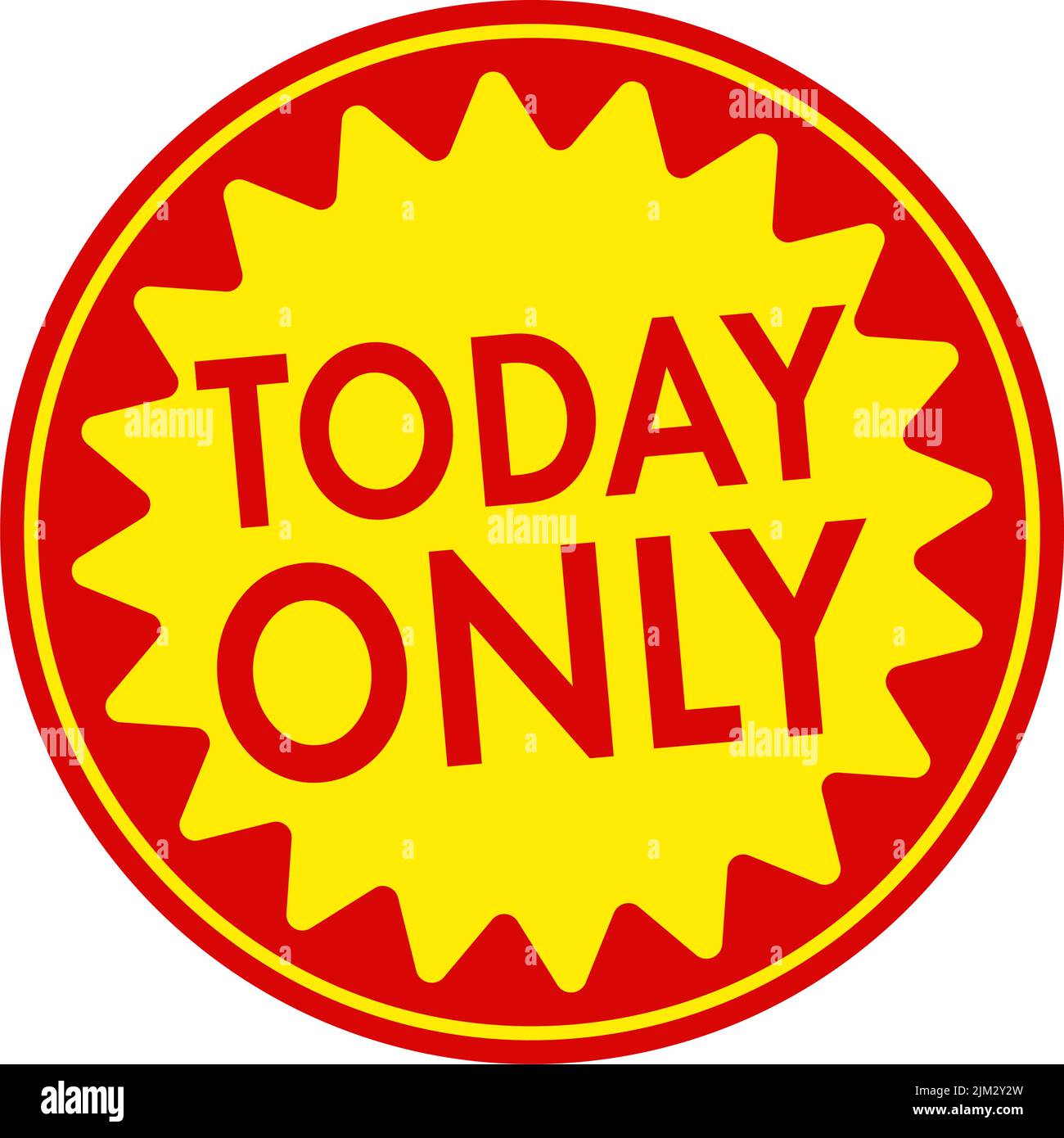 Sale label vector illustration | today only Stock Vector