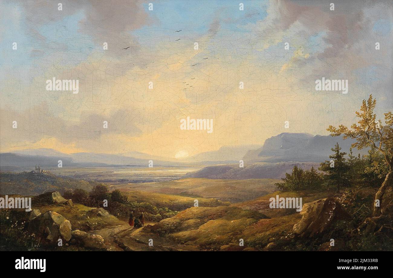 19th century sunset painting hi-res stock photography and images - Alamy