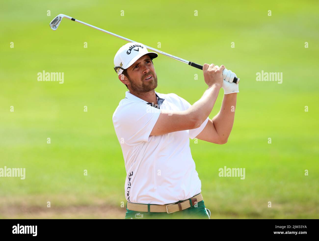 Nacho Elvira during day one of the Cazoo Wales Open at the Celtic Manor Resort in Newport, Wales. Picture date: Thursday August 4, 2022. Stock Photo