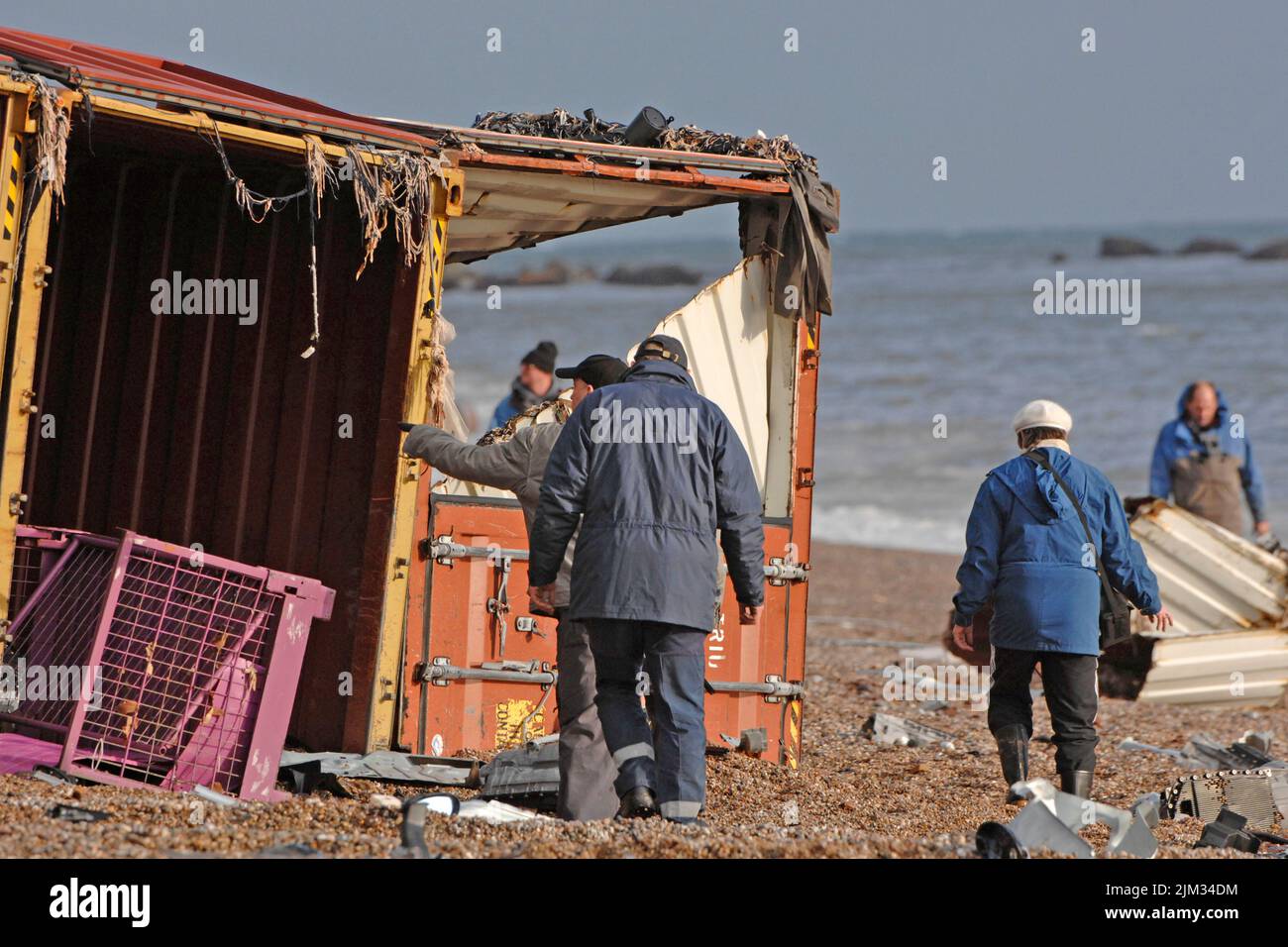 Napoli shipwreck, UK Stock Photo