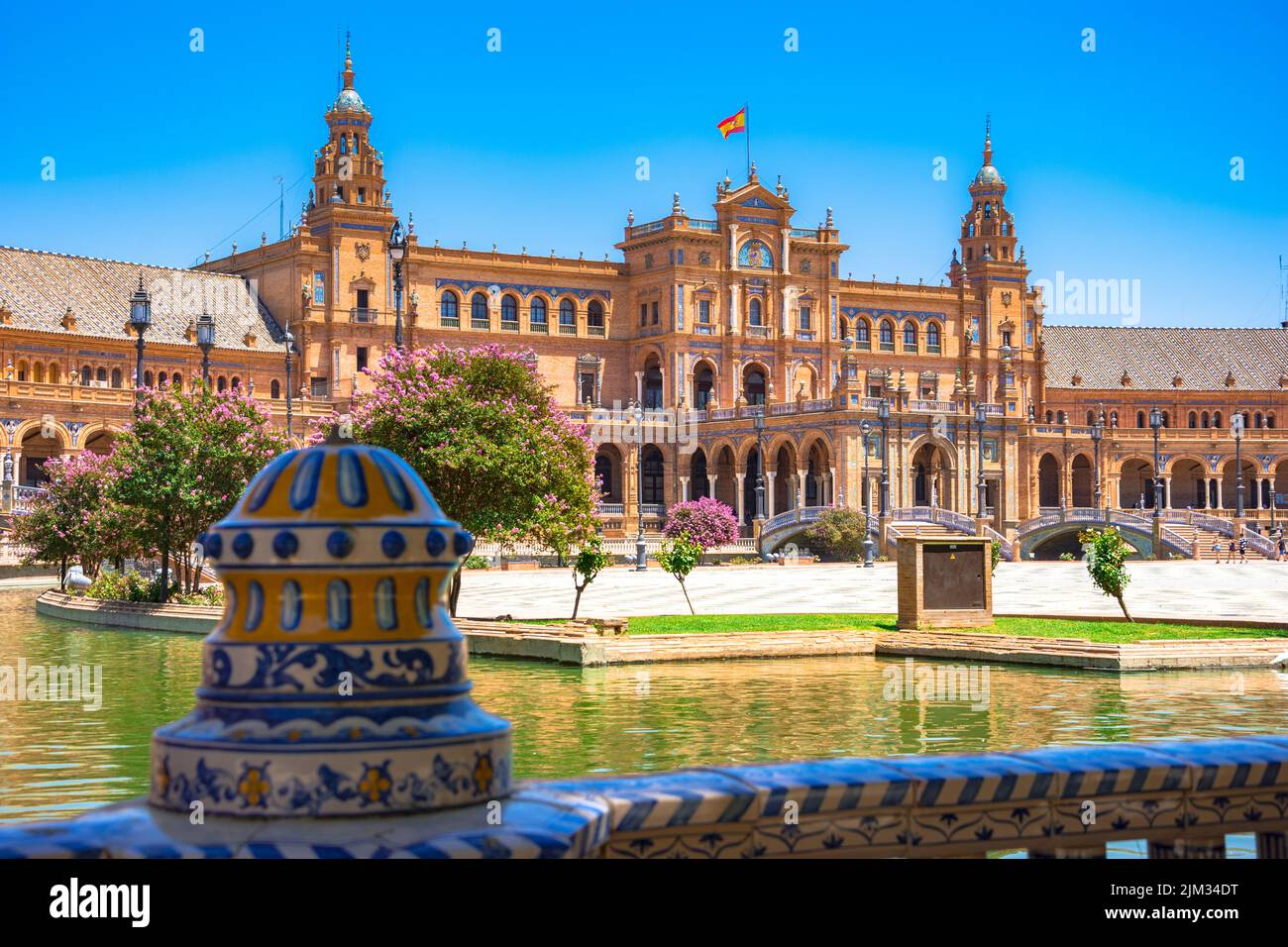 Real Alcazar Gardens in Seville. Andalusia, Spain Stock Photo