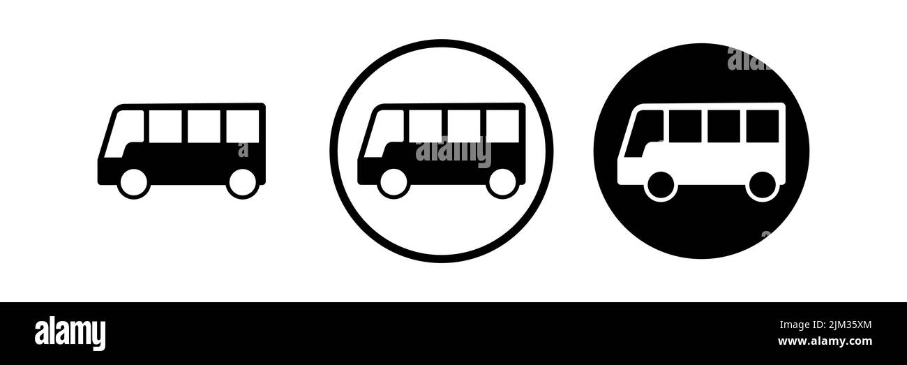 Bus icon set. bus vector icon Stock Vector