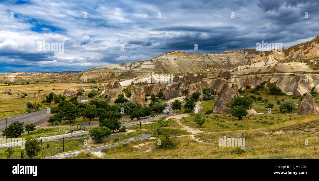 Rose valley archaeological site in turkey Stock Photo