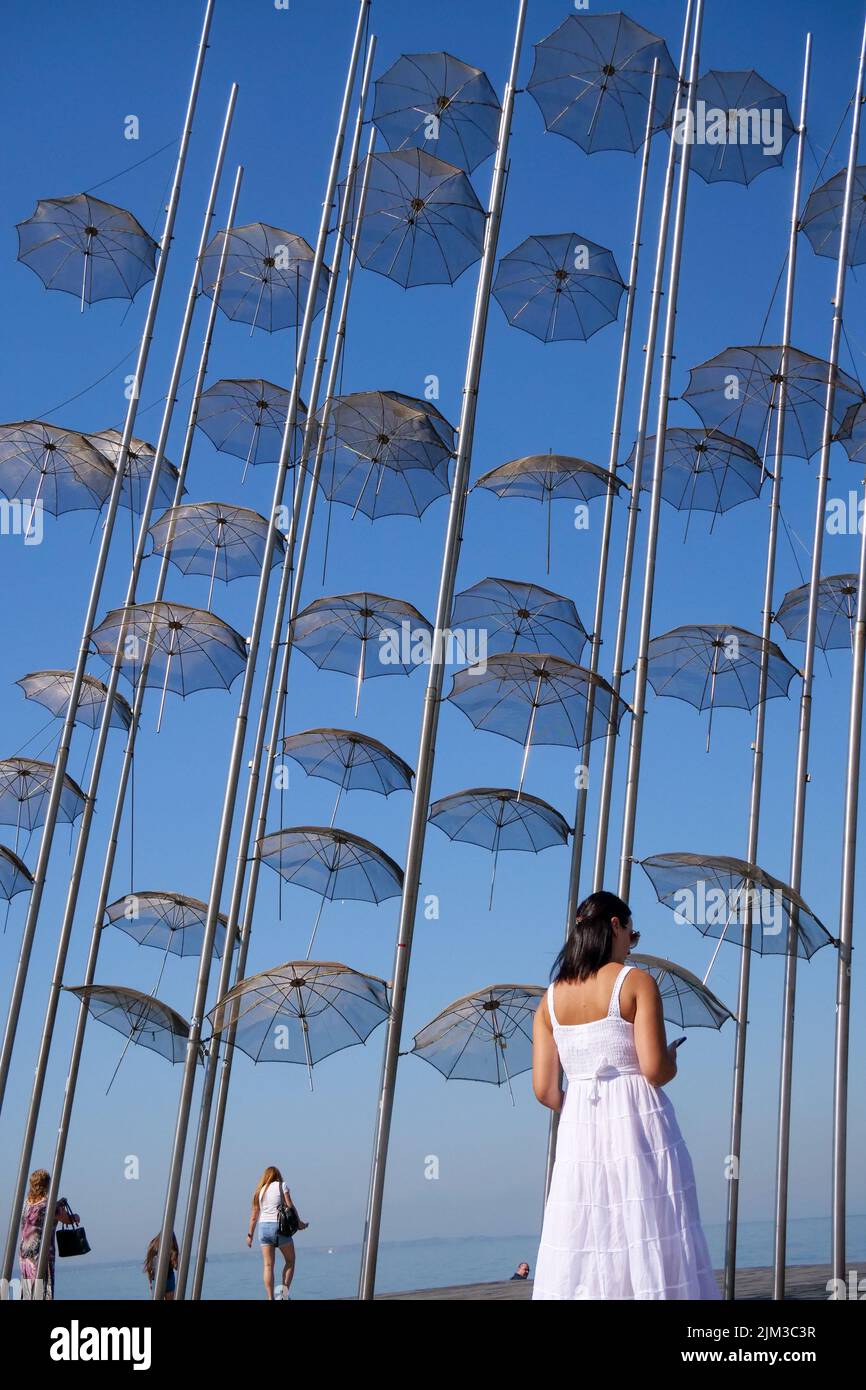 Umbrellas of thessaloniki hi-res stock photography and images - Alamy