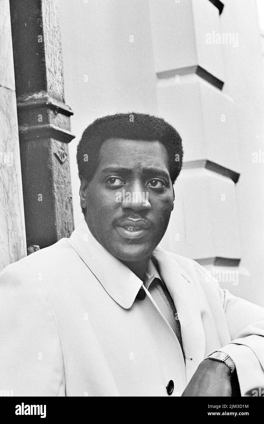 OTIS REDDING (1941-1967) in London in October 1967, three months before his death. Photo: Tony Gale Stock Photo