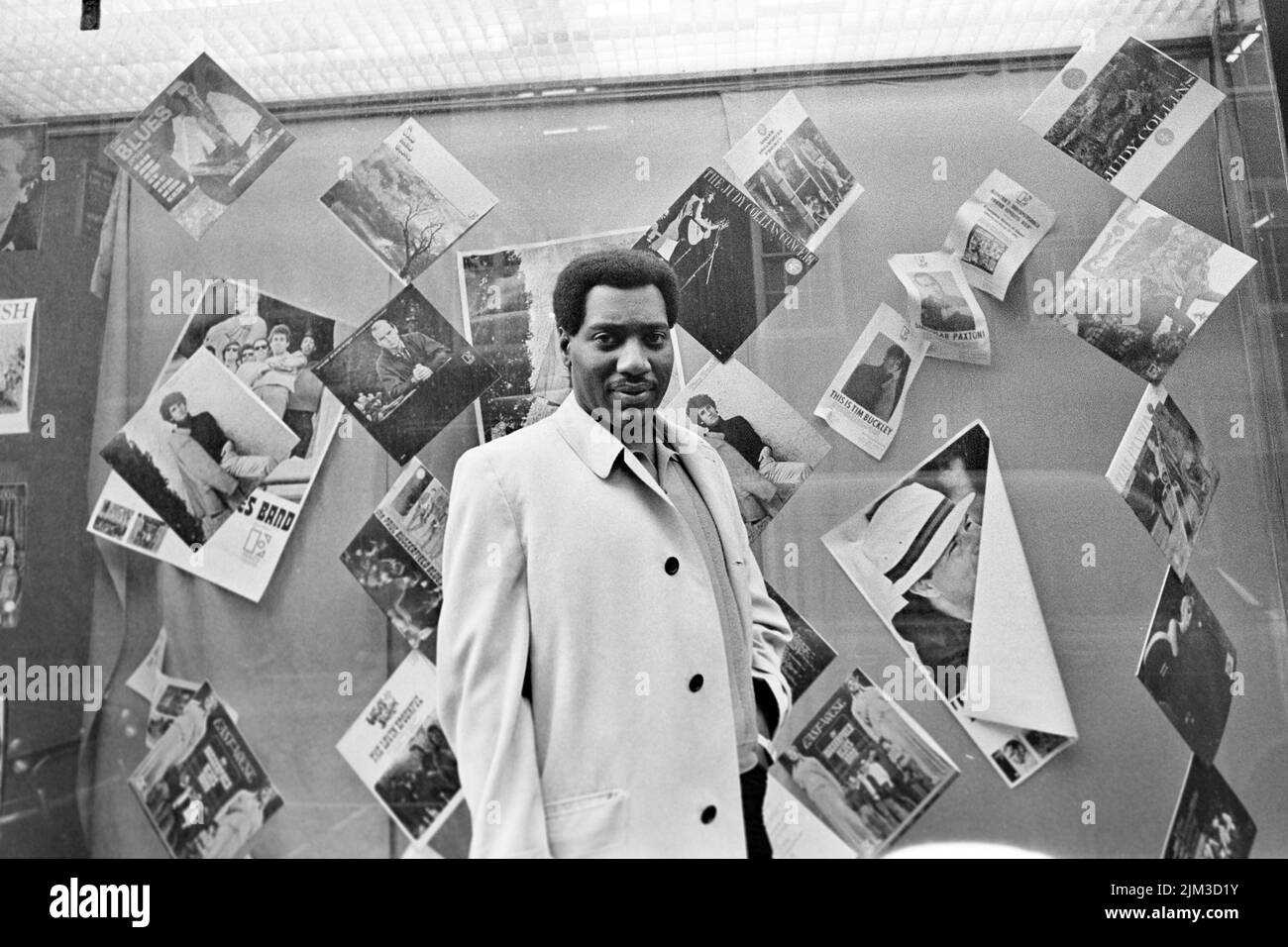 OTIS REDDING (1941-1967) in London in October 1967, three months before his death. Photo: Tony Gale Stock Photo