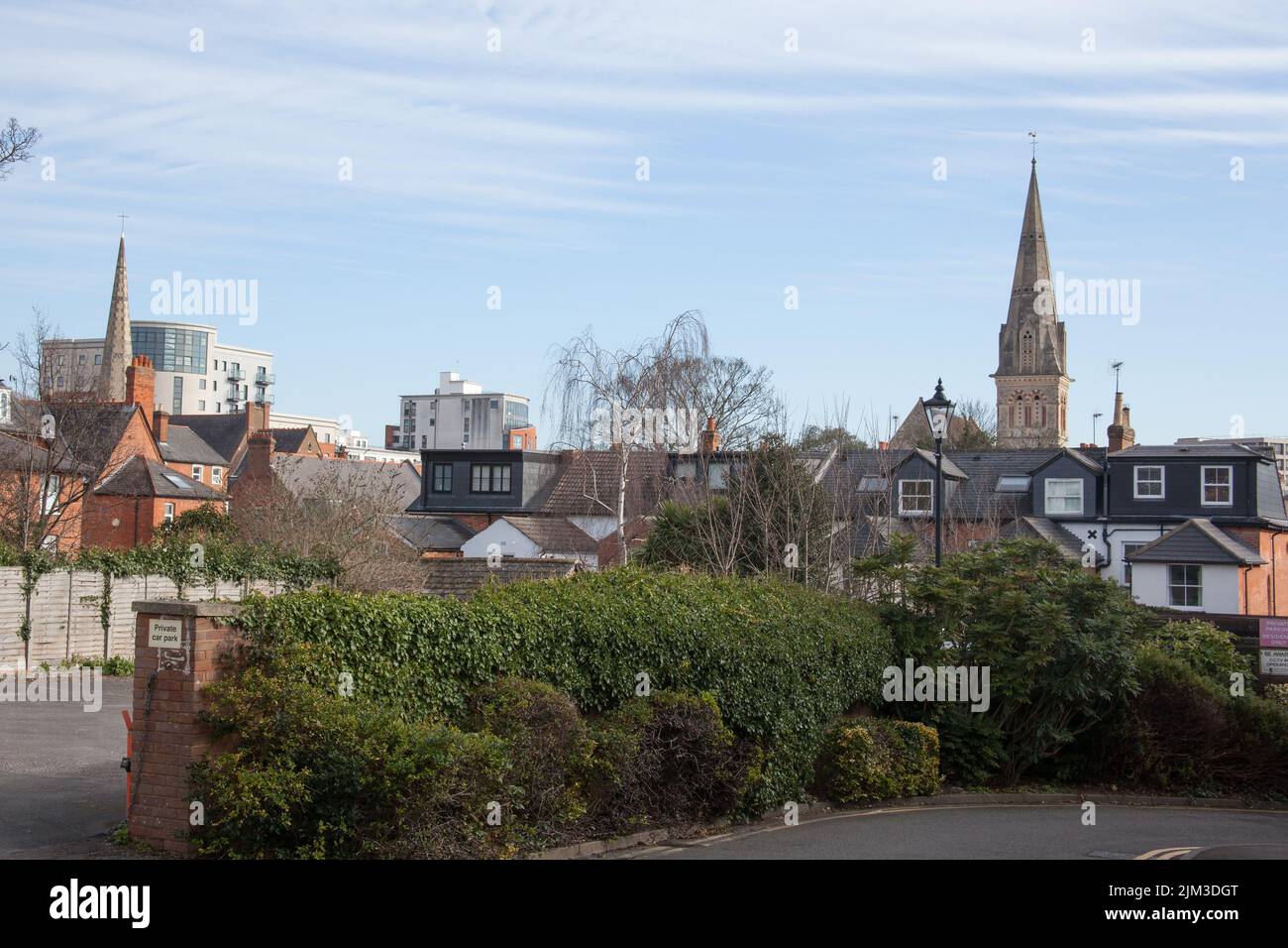 Views of Reading, Berkshire in the UK Stock Photo